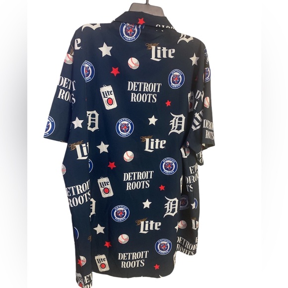 MLB DETROIT TIGERS PATRIOT PRINT SHIRT L - Picture 3 of 5